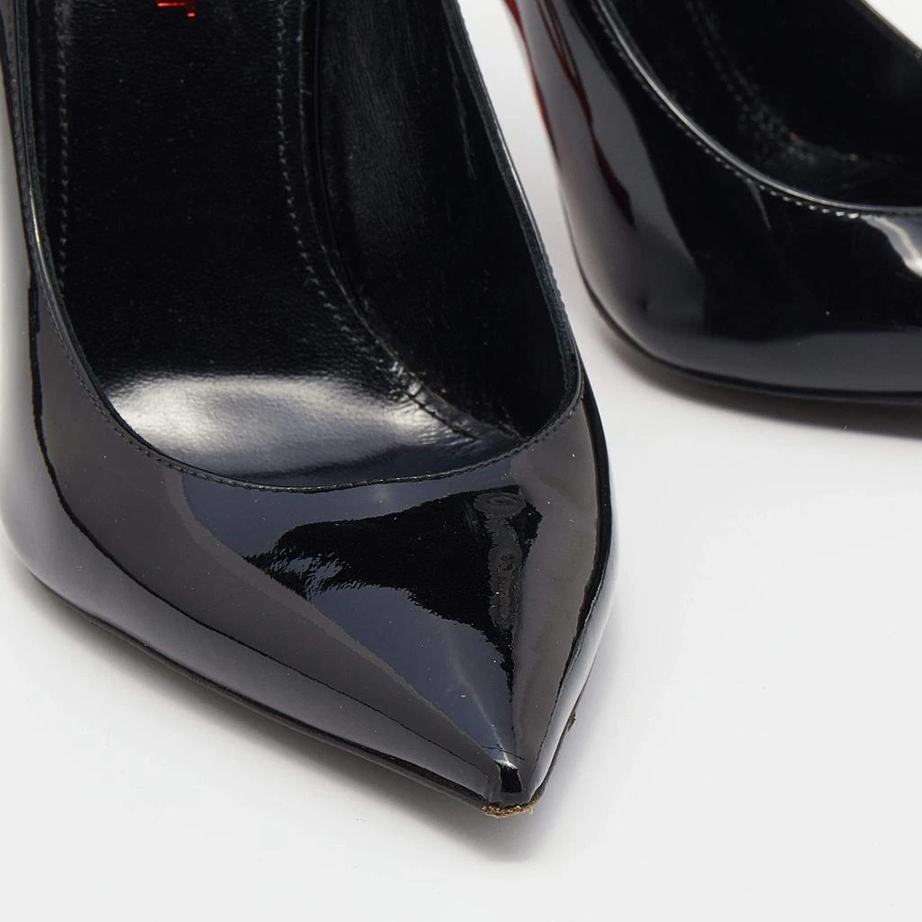 Saint Laurent Black Patent Leather Opyum Pointed Toe Pumps Size 36 商品
