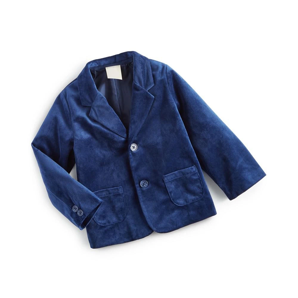 商品First Impressions|Baby Boys Velvet Blazer, Created for Macy's,价格¥63,第1张图片