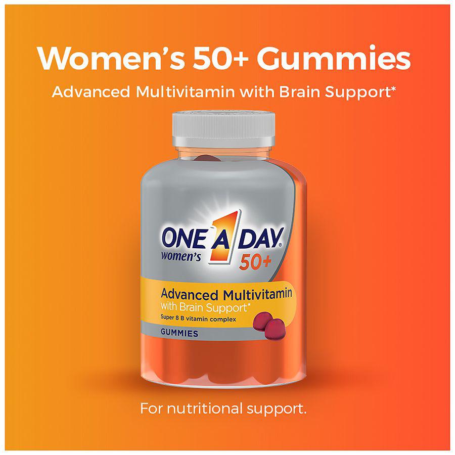 Women¿s 50+ Gummies Advanced Multivitamin with Immunity + Brain Support Strawberry商品第5张图片规格展示