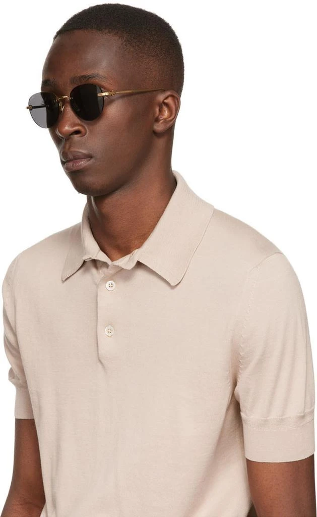 商品Cartier|Brown 'C de Cartier' Rectangular Sunglasses,价格¥3213,第4张图片详细描述