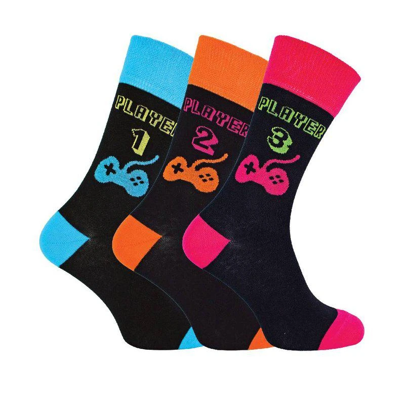 商品Sock Snob|Mens Retro Gaming Funky Novelty Video Game Socks 6-11 | 3 Pairs,价格¥166,第1张图片