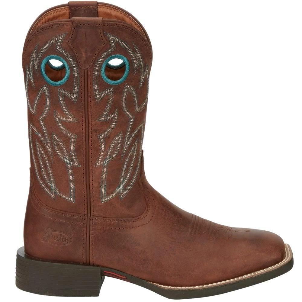 商品Justin Boots|Bowline Square Toe Cowboy Boots,价格¥1060,第1张图片详细描述