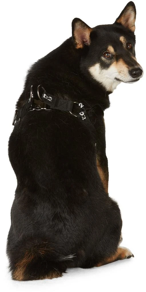 商品DSQUARED2|Black Poldo Dog Couture Edition Nastro Dog Harness,价格¥982,第3张图片详细描述