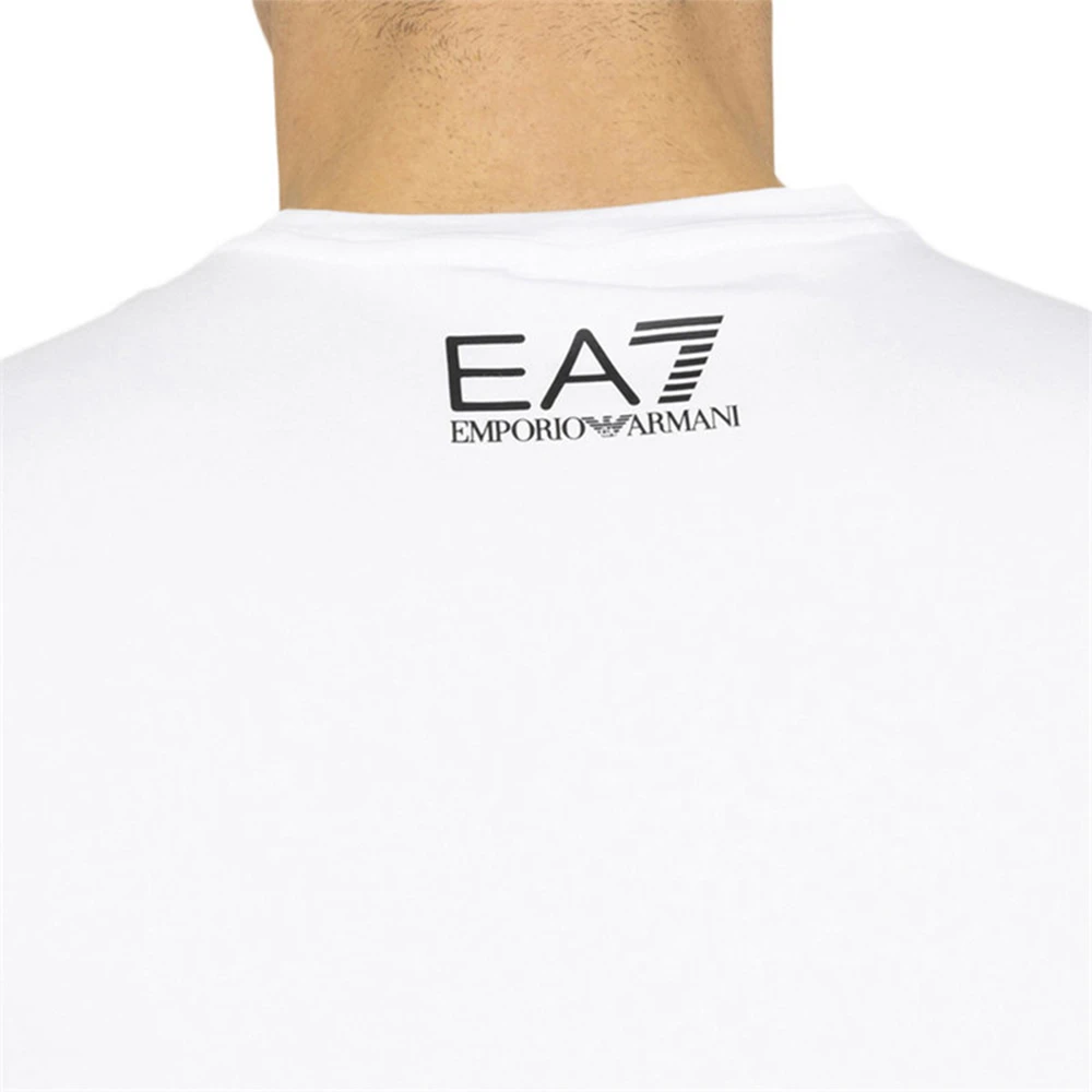 EMPORIO ARMANI 安普里奥·阿玛尼 纯色字母侧边印花白色短袖男士T恤 3HPT08-PJ03Z-1100 商品