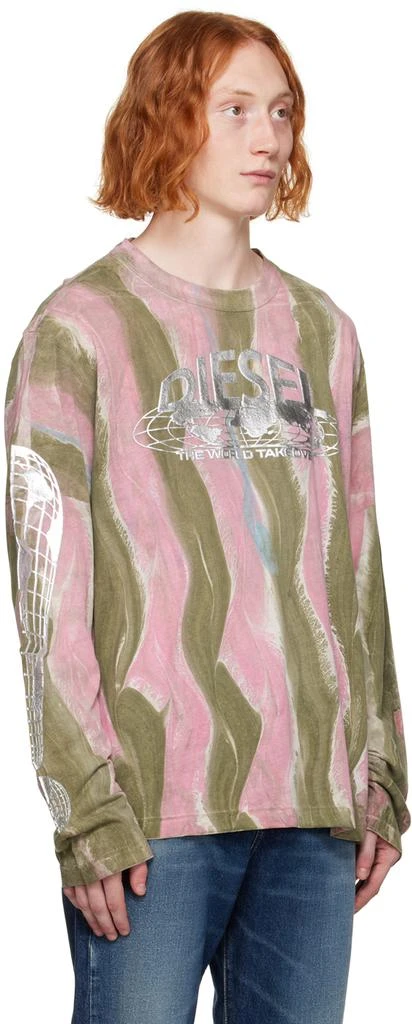 商品Diesel|Pink T-Crane-Ls-L4 Long Sleeve T-Shirt,价格¥1138,第2张图片详细描述