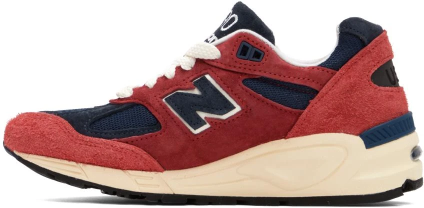 商品New Balance|Red Made In USA 990v2 Sneakers,价格¥1043,第3张图片详细描述