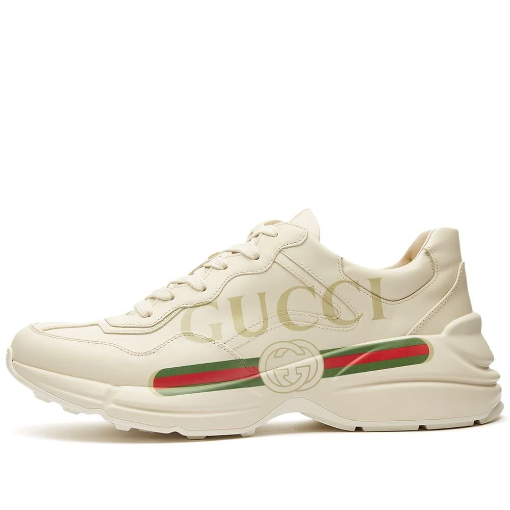 商品Gucci|Gucci Ryhton Gucci Print Sneaker,价格¥6288,第2张图片详细描述
