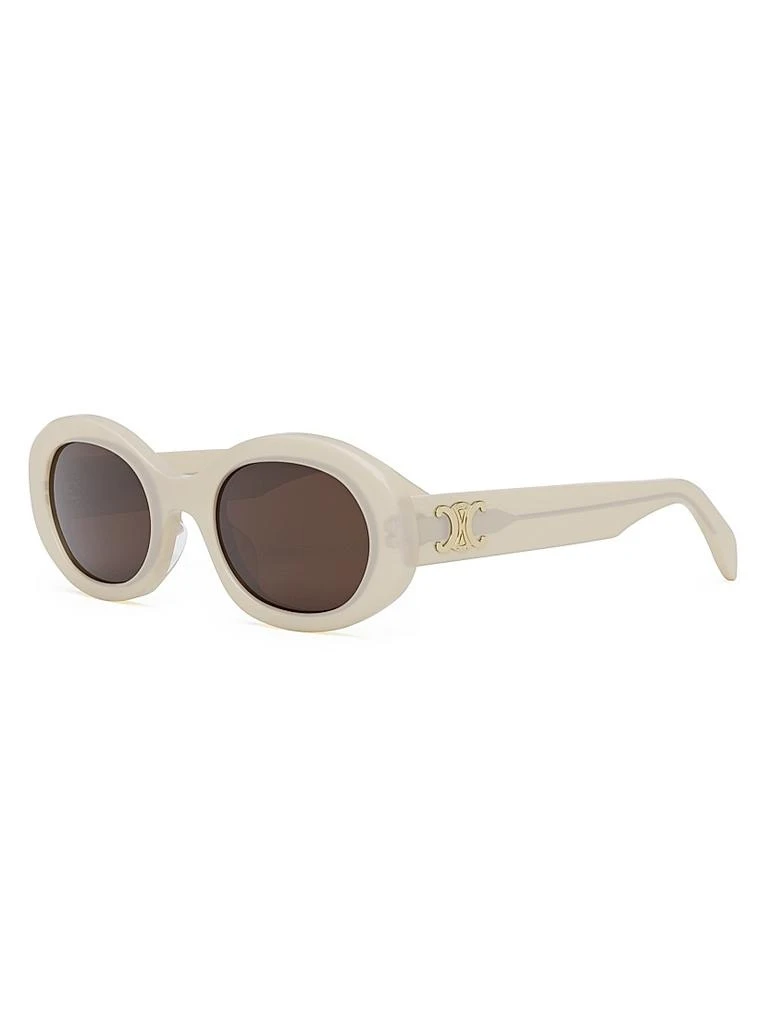 商品Celine|Triomphe 51MM Oval Sunglasses,价格¥3818,第1张图片