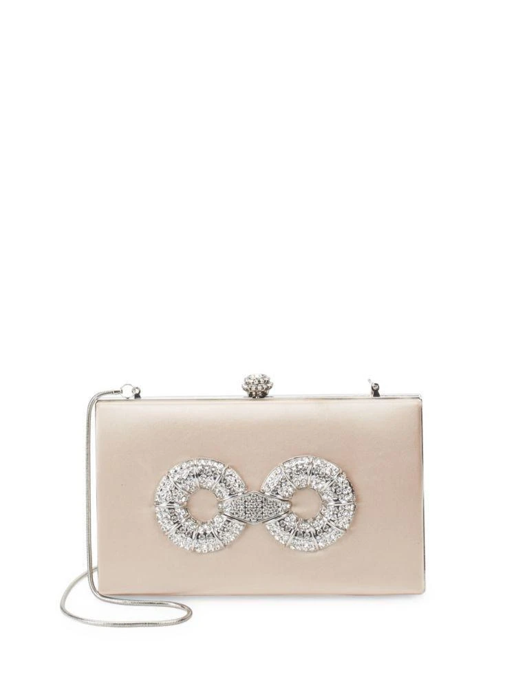 商品Badgley Mischka|Care Crystal-Embellished Convertible Clutch,价格¥552,第1张图片