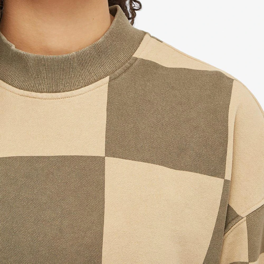 商品STUSSY|Stussy Checker Pirnt Mock Neck Fleece Sweat,价格¥841,第2张图片详细描述