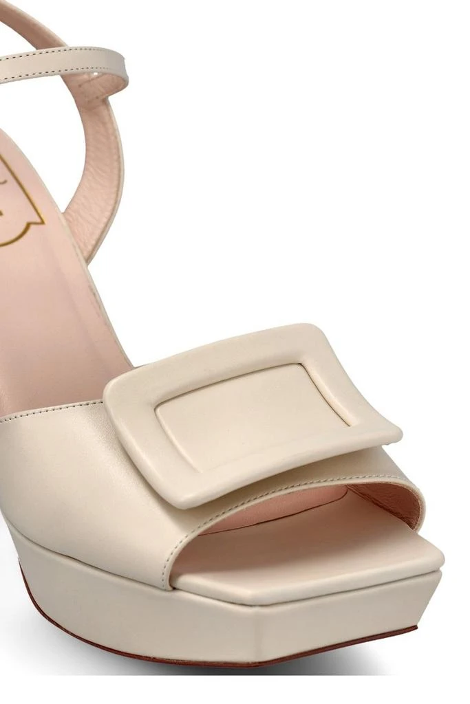 商品Roger Vivier|Roger Vivier Covered Buckle Platform Sandals,价格¥4545,第4张图片详细描述