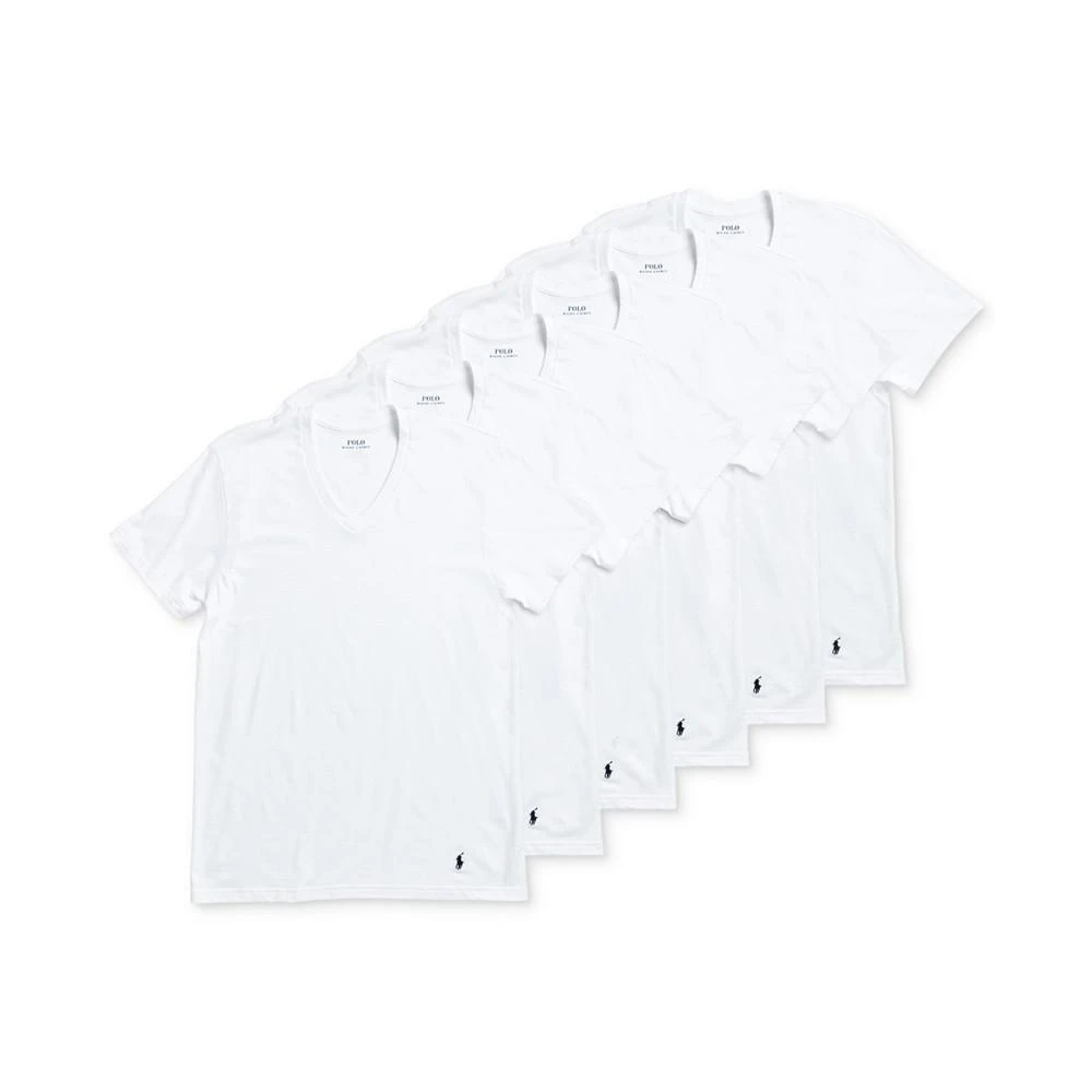 商品Ralph Lauren|男款经典版型纯棉V领汗衫 6件装,价格¥223,第1张图片