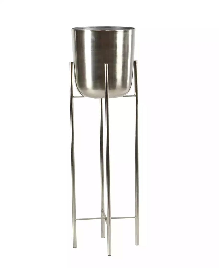 商品Rosemary Lane|Large Modern Metallic Planters with Stands, Set of 2,价格¥1568,第4张图片详细描述
