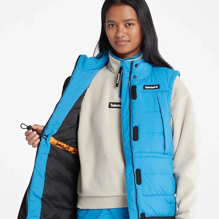 商品Timberland|Long Puffer Gilet for Women in Blue,价格¥1841,第5张图片详细描述