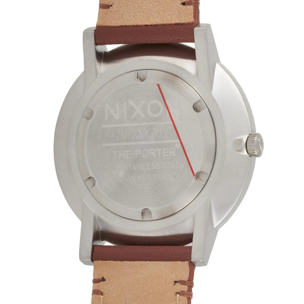 商品Nixon|Nixon Porter Leather Silver/Brown 40mm Stainless Steel Watch A1058-1113,价格¥642,第2张图片详细描述