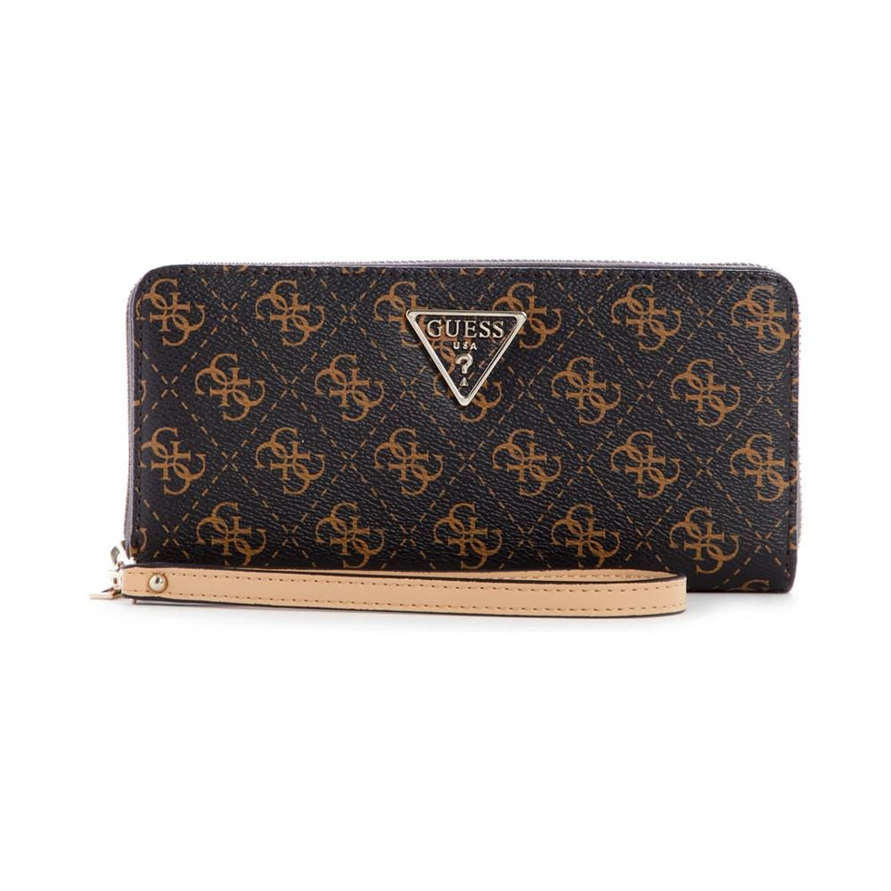商品GUESS|Noelle Large Logo Zip Around Wallet Wristlet,价格¥373,第1张图片