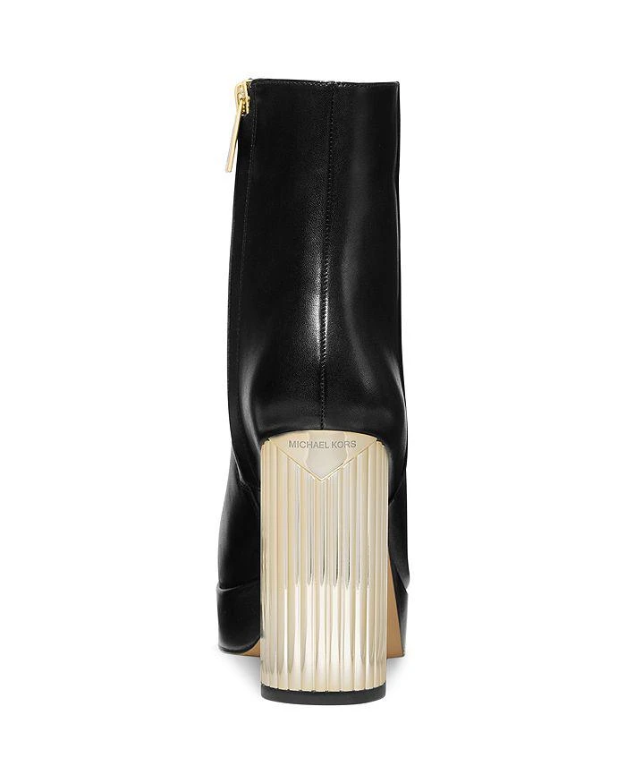商品Michael Kors|Women's Porter Platform Metallic Heel Boots,价格¥1440,第3张图片详细描述