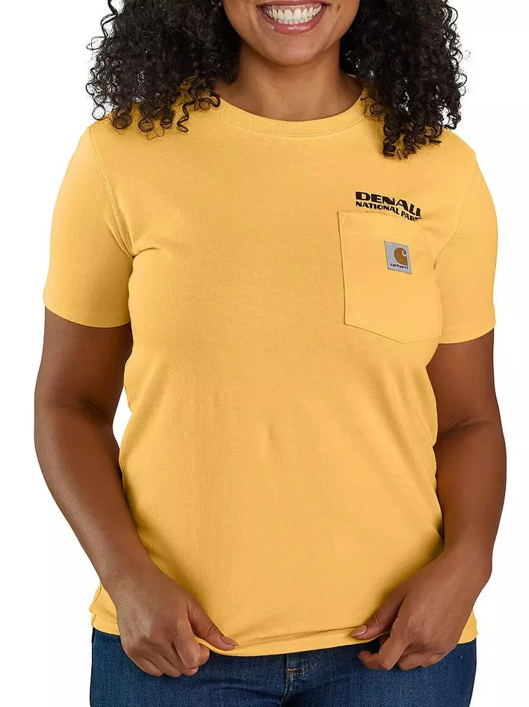 商品Carhartt|Carhartt Women's Relaxed Fit Heavyweight SS Denali National Park Graphic T-Shirt,价格¥206,第2张图片详细描述