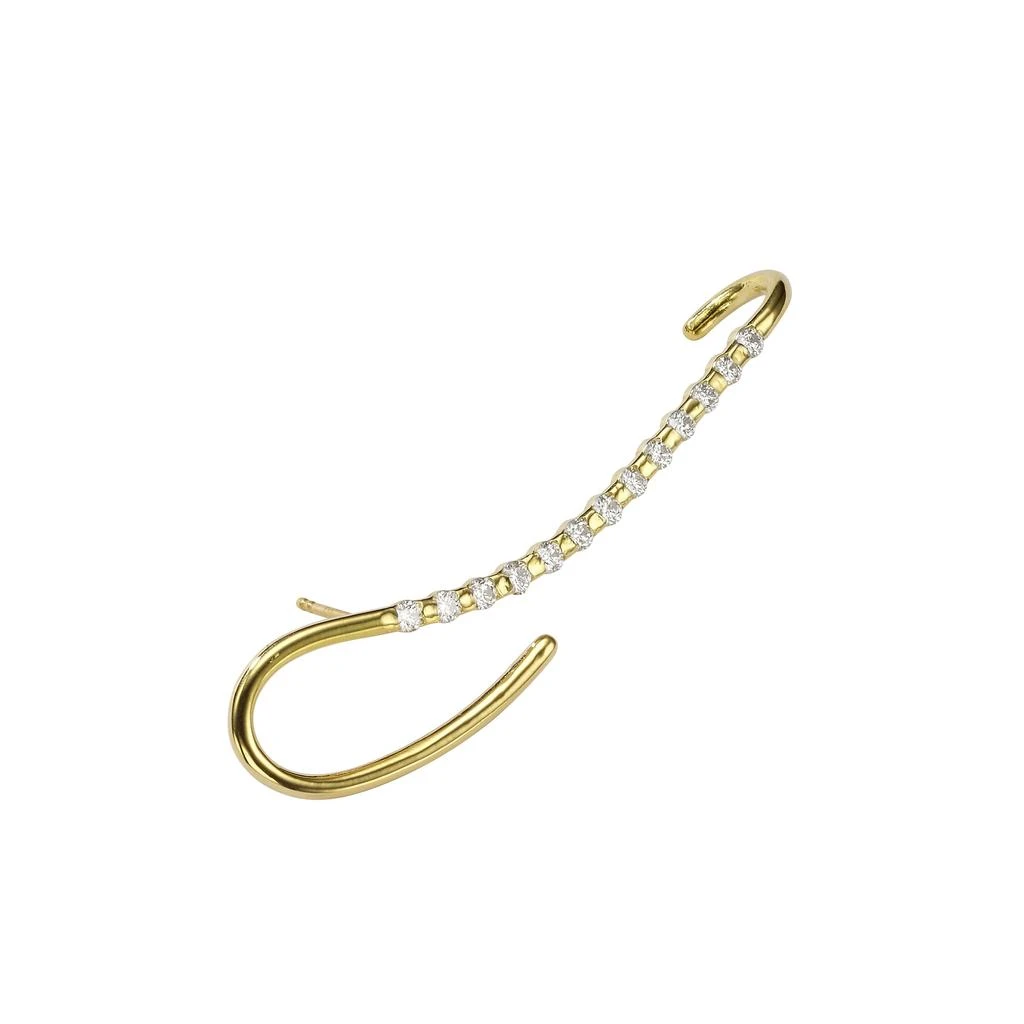 商品AME|Âme Q 18K Yellow Gold, Lab-Grown Diamond 0.60ct. tw. Helix Earring (Left),价格¥15174,第1张图片