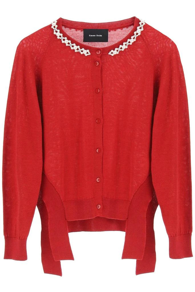 商品Simone Rocha|Simone rocha cardigan with pearls,价格¥2814,第1张图片