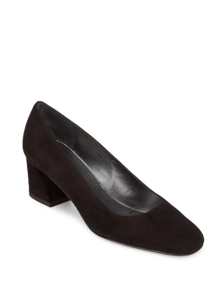 商品Stuart Weitzman|Mary 麂皮粗跟鞋,价格¥1183,第1张图片