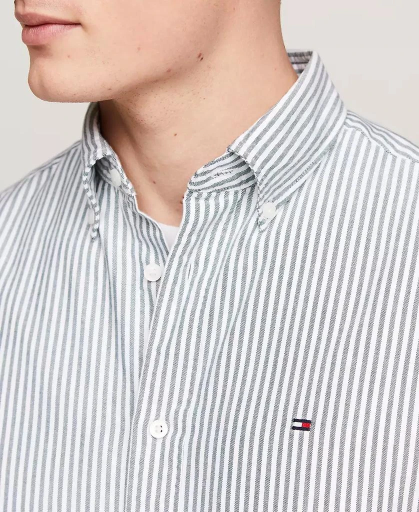 商品Tommy Hilfiger|Men's Regular-Fit Striped Heritage Oxford Long-Sleeve Shirt,价格¥593,第3张图片详细描述