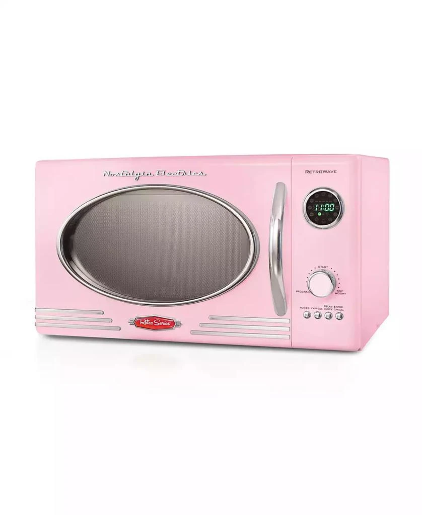 商品Nostalgia|Retro 0.9 Cubic Feet Microwave,价格¥1739,第1张图片