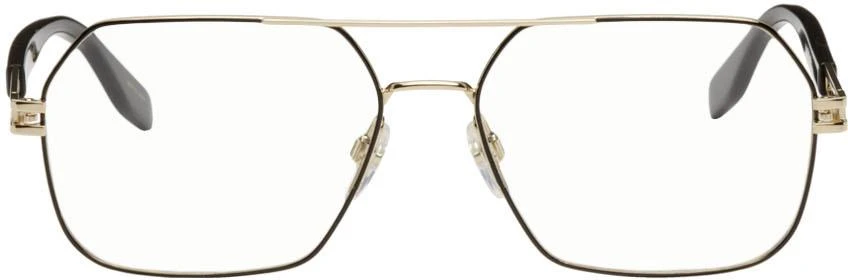 商品Marc Jacobs|Gold & Black Retro Glasses,价格¥469,第1张图片