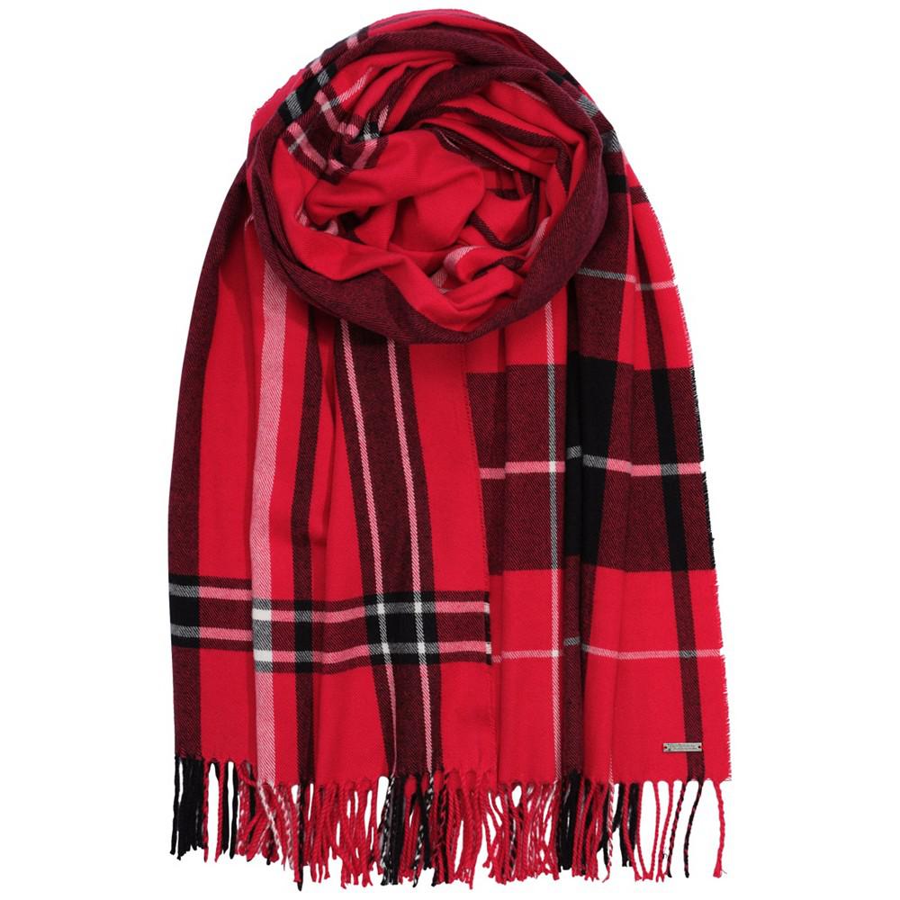 Women's Exploded Plaid Blanket Wrap Scarf商品第1张图片规格展示