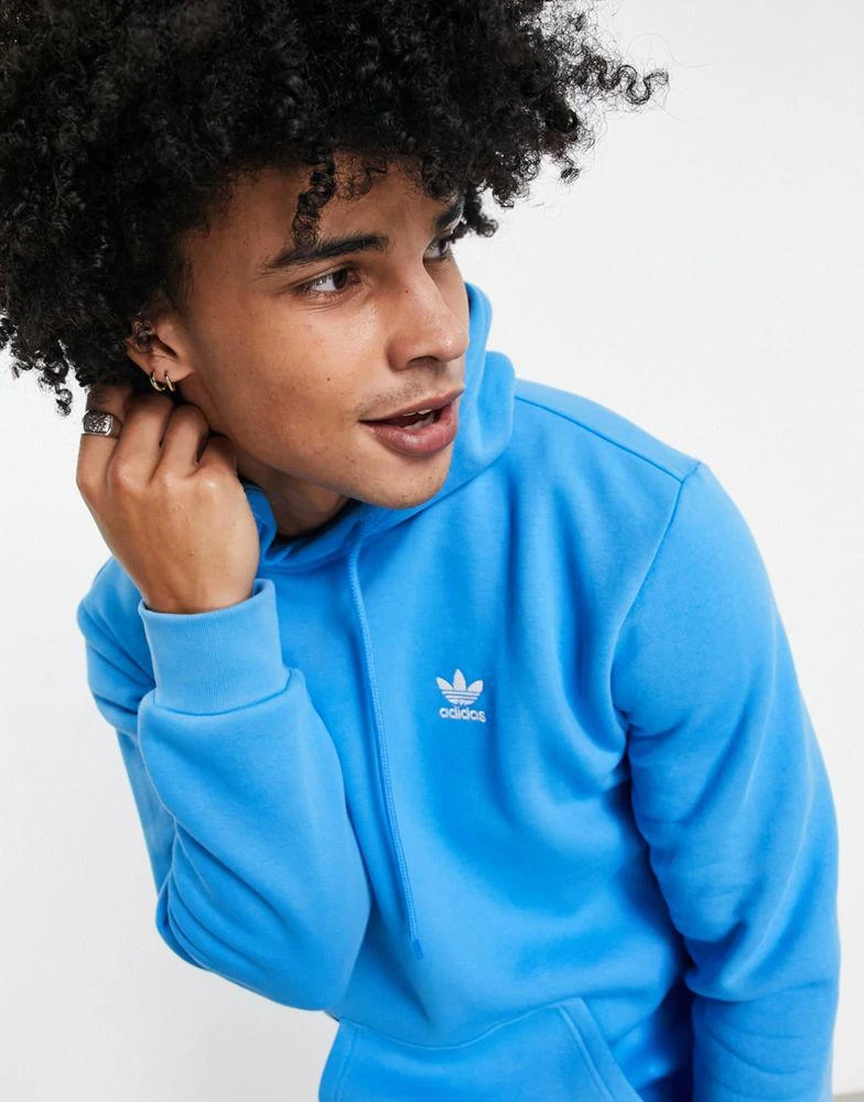 商品Adidas|adidas Originals adicolour trefoil hoodie in pulse blue,价格¥466,第3张图片详细描述