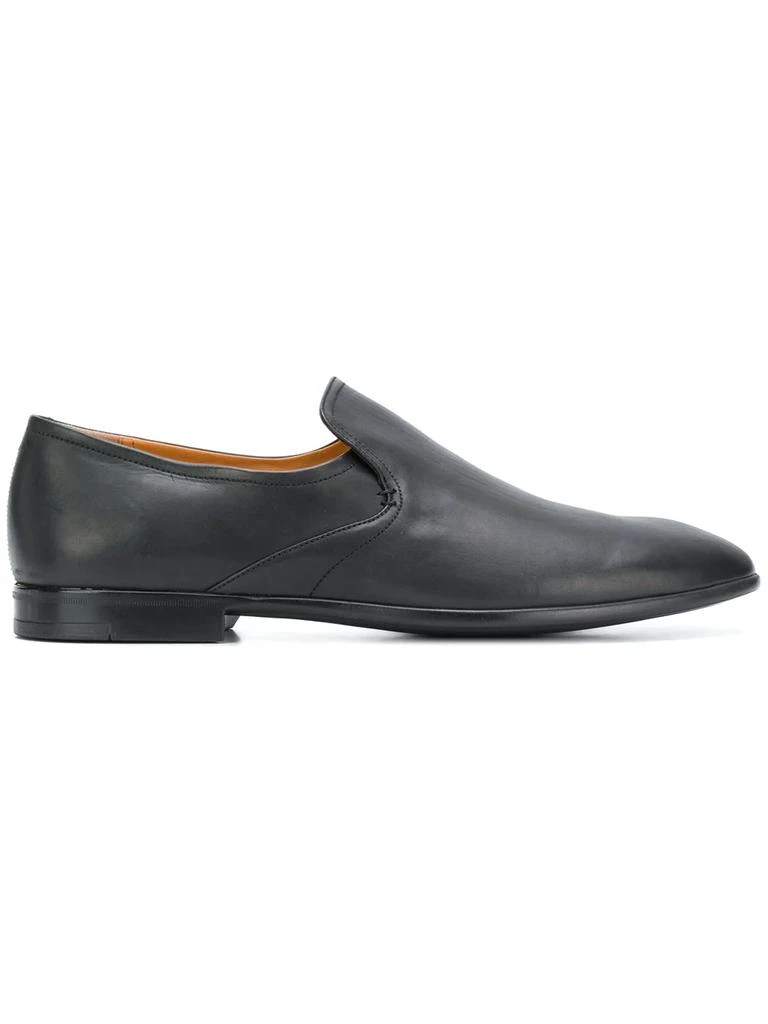 商品Bally|NEW Bally Furco Men's Black Plain Calf Leather Loafers,价格¥1417,第1张图片