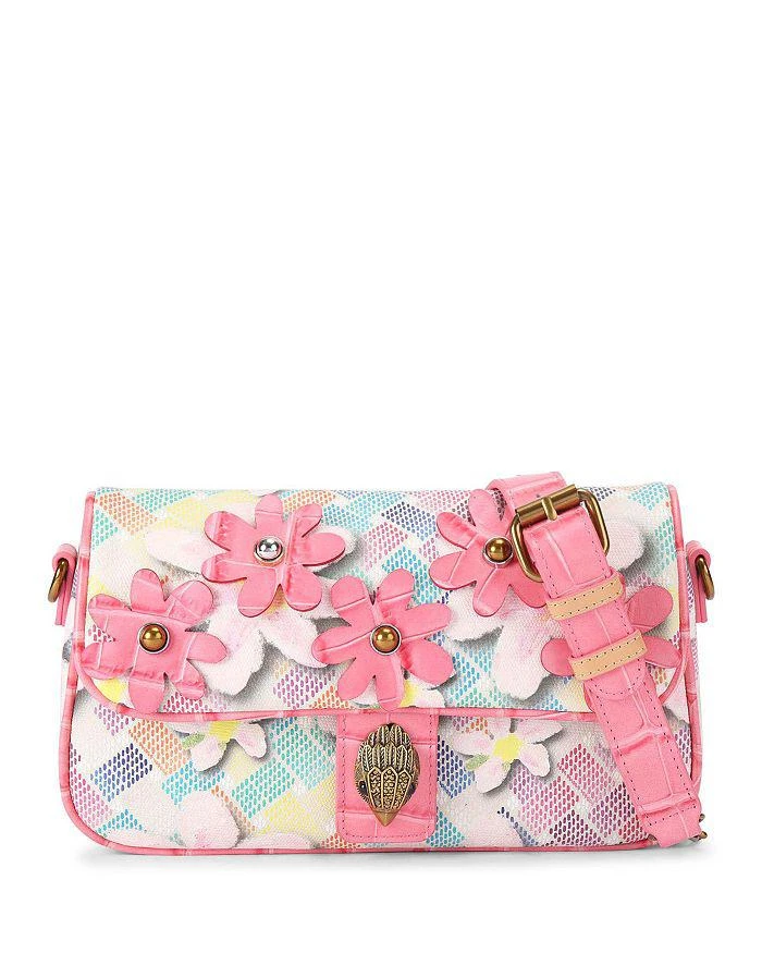 商品Kurt Geiger|Camden Flap Flower Shoulder Bag,价格¥1185,第1张图片详细描述