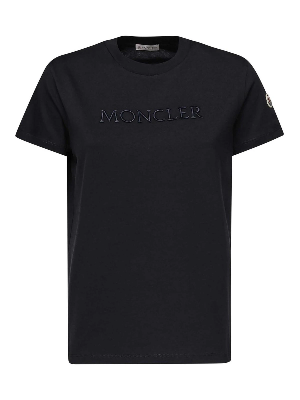 商品【商品预售7天】 Moncler|Moncler 女士T恤 K10938C0000889AUO778 蓝色,价格¥1596,第1张图片