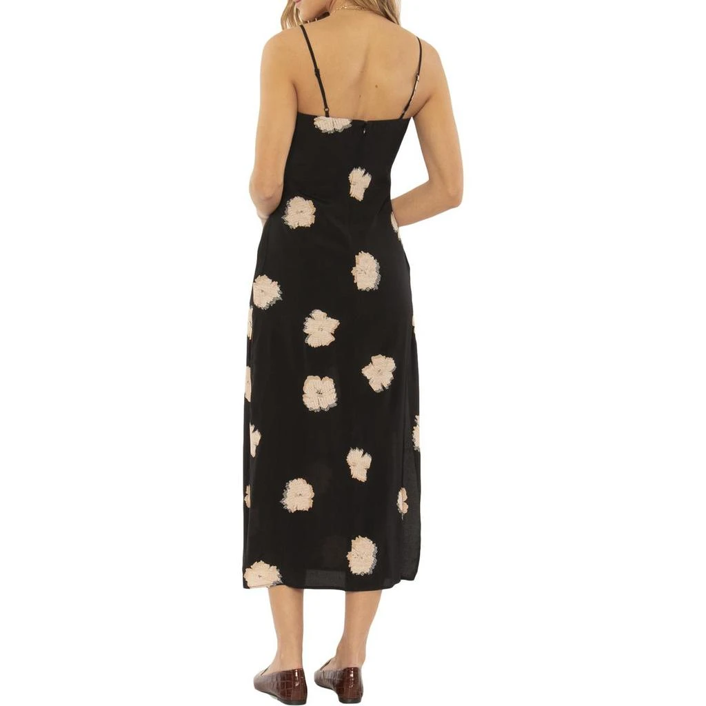 商品AMUSE SOCIETY|Amuse Society Womens Kaia Floral Side Slit Slip Dress,价格¥146,第2张图片详细描述