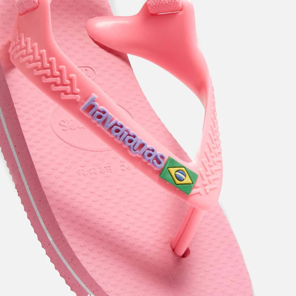 商品Havaianas|Havaianas Girls Baby Brasil Logo Flip Flops - Crystal Rose,价格¥107,第3张图片详细描述
