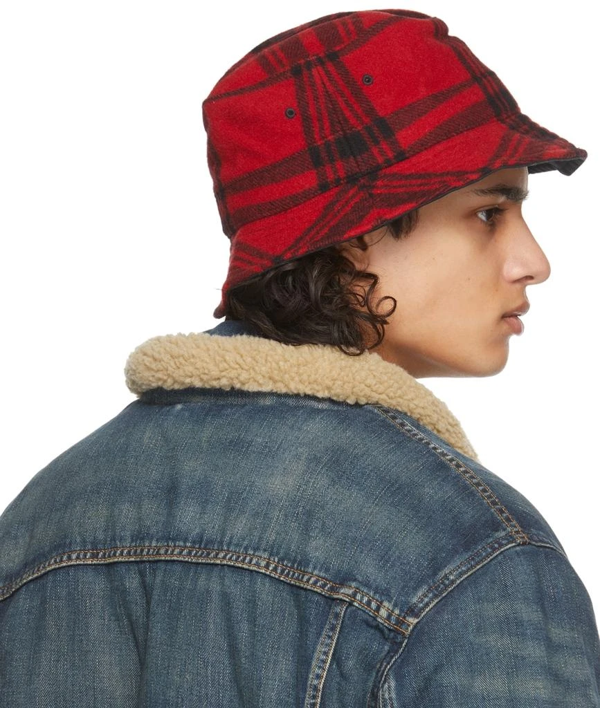 商品Ralph Lauren|Red & Black Plaid Bucket Hat,价格¥380,第3张图片详细描述