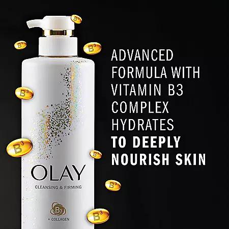 Olay Collagen Cleansing & Firming Body Wash (17.9 fl. oz., 3 pk.)商品第2张图片规格展示
