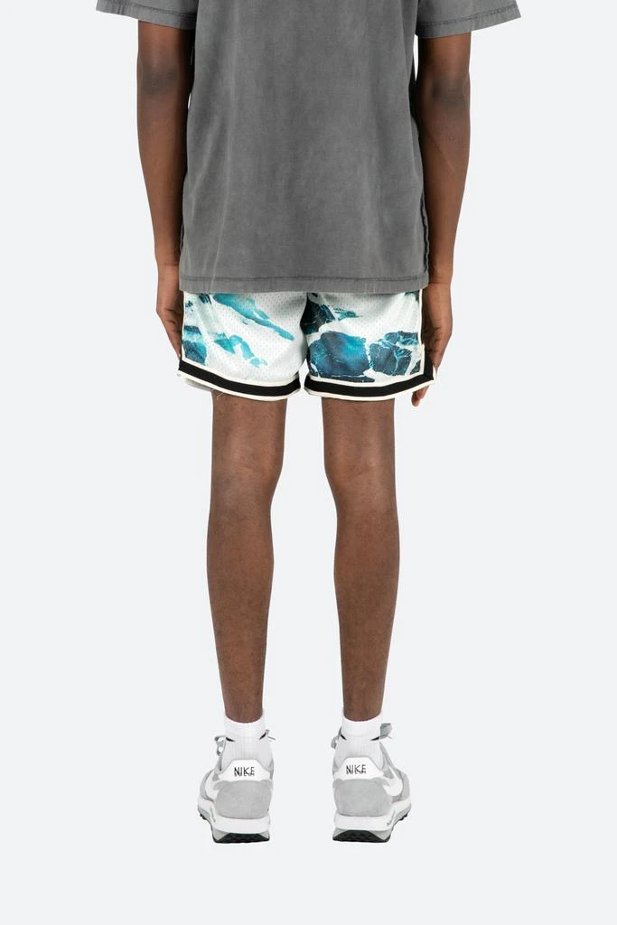 商品MNML|Wave Basketball Shorts - Blue/White,价格¥75,第4张图片详细描述