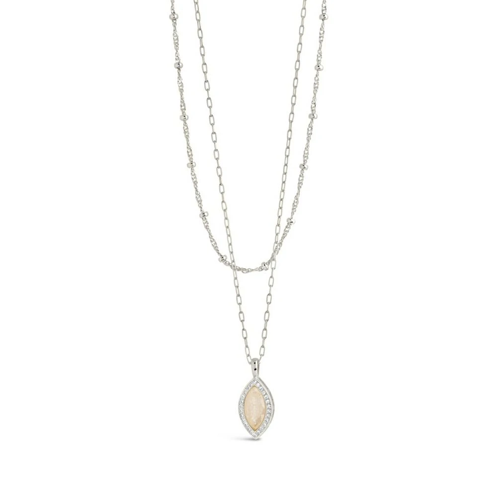 商品Sterling Forever|Calla Layered Necklace,价格¥558,第1张图片