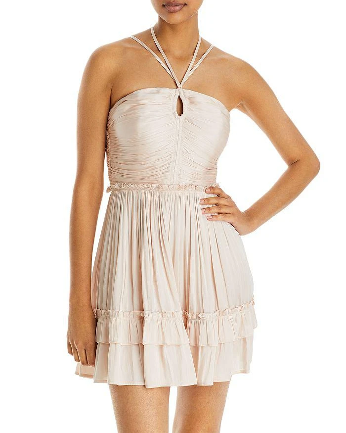 商品AQUA|Strappy Ruched Mini Dress - 100% Exclusive,价格¥222,第1张图片详细描述