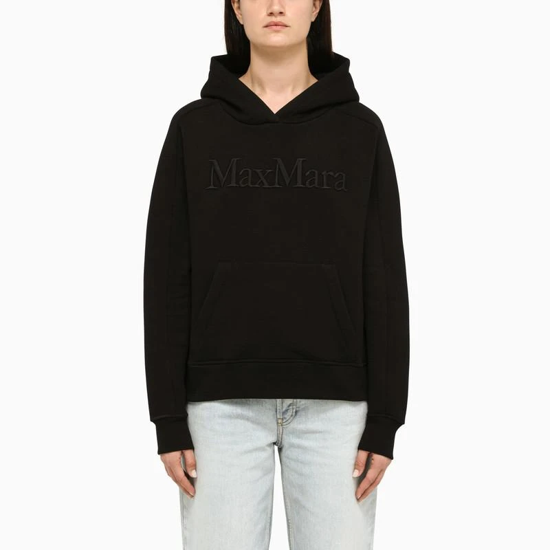 商品Max Mara|Black cotton hoodie,价格¥1136,第1张图片