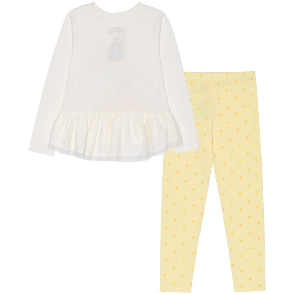 商品Disney|Little Girls Belle Long Sleeve Peplum Top with Leggings Set,价格¥149,第2张图片详细描述