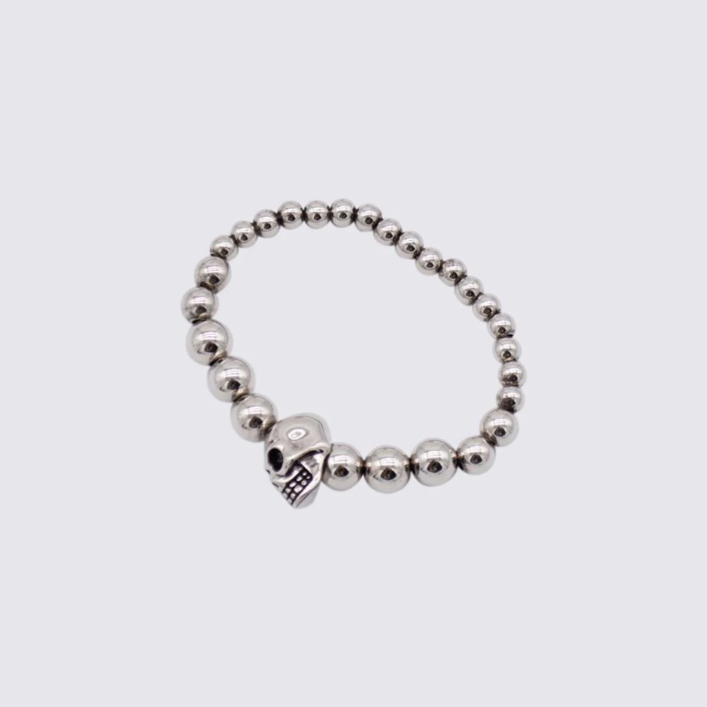 商品Alexander McQueen|ALEXANDER MCQUEEN SILVER-TONE METAL BRACELET,价格¥1283,第1张图片