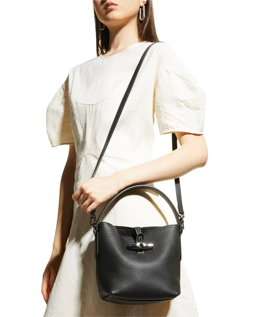 商品Longchamp|Roseau Essential Leather Bucket Bag,价格¥3827,第4张图片详细描述