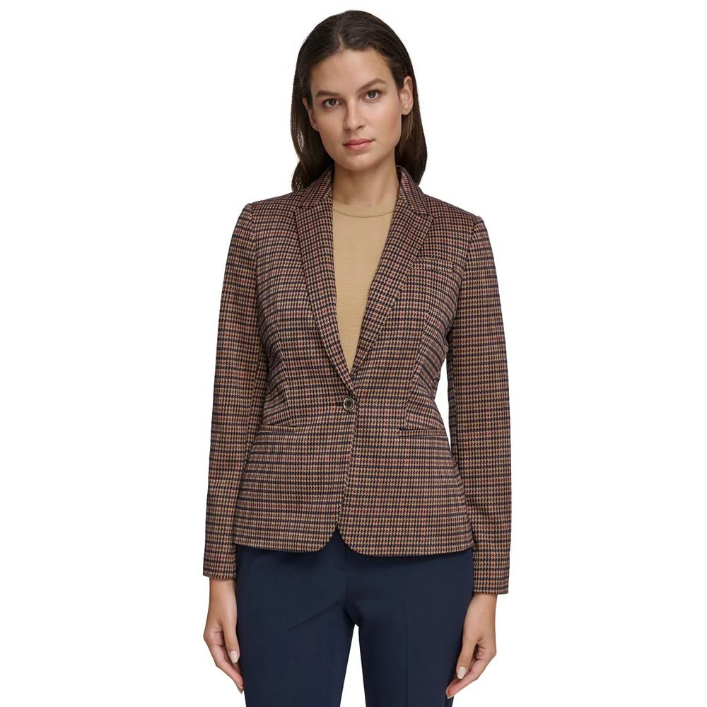 商品Tommy Hilfiger|Women's One-Button Plaid Blazer,价格¥669,第1张图片