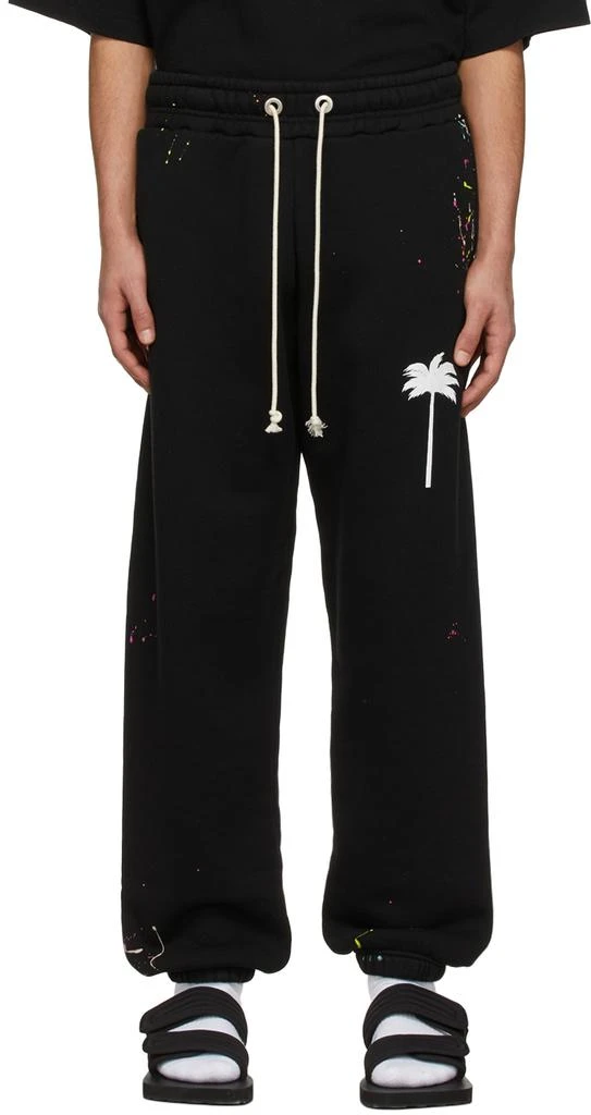 商品Palm Angels|Black Cotton Lounge Pants,价格¥2107,第1张图片