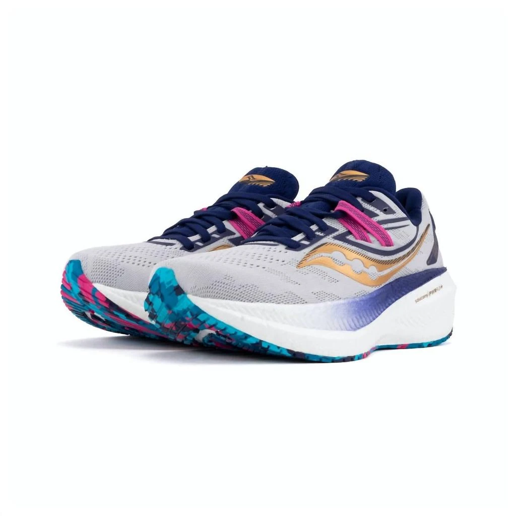 商品Saucony|Women's Triumph 20 Running Shoes - Medium Width In Prospect Glass,价格¥1003,第4张图片详细描述