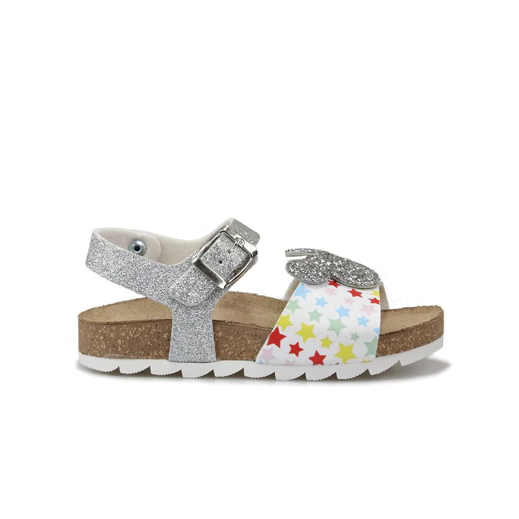 商品Master of Arts|Silver Glitter Mickey Logo Sandals,价格¥623,第1张图片