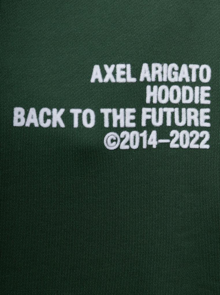Cure Green Cropped Hoodie in Fleece Cotton with Contrasting Lettering Axel Arigato Woman商品第3张图片规格展示
