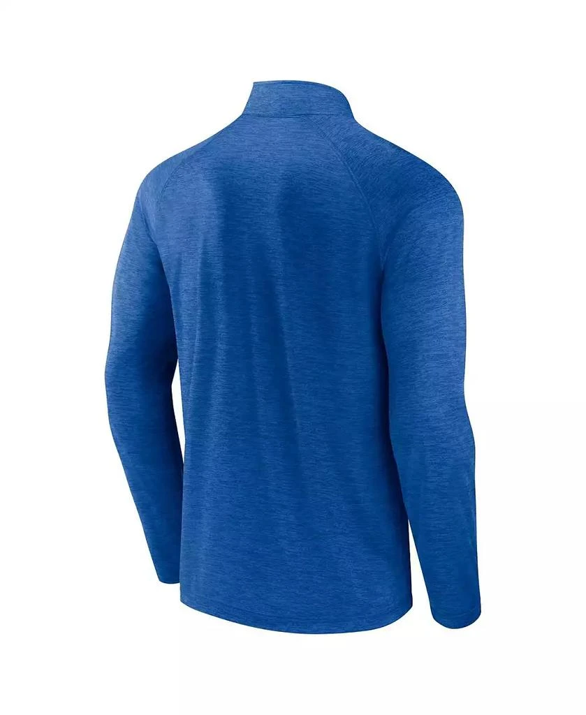 商品Logo Athletic|Men's Blue Toronto Maple Leaf's Head-to-Head Raglan Quarter-Zip Sweatshirt,价格¥447,第3张图片详细描述